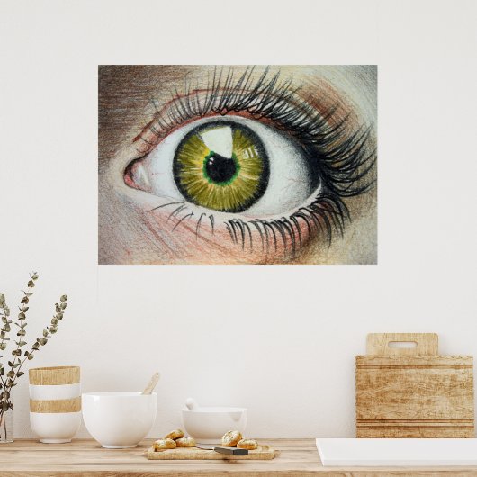 Scaredy Eye Poster (Keuken)
