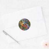 ScareJack O Lantern Scarecrow Ronde Sticker (Envelop)