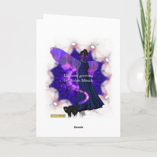 Scarey Faery Halloween Kaart (Achterkant)