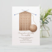 Scarf Knitting Party  Kaart (Staand voorkant)