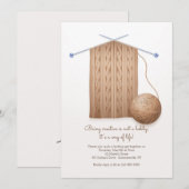 Scarf Knitting Party  Kaart (Voorkant / Achterkant)