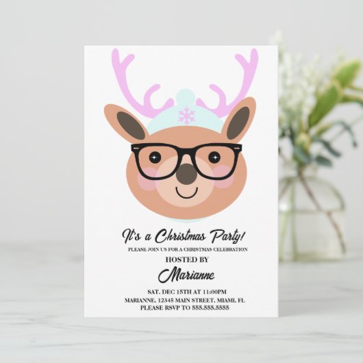 Scarf-Petten bril voor rendieren Kaart (Staand voorkant)