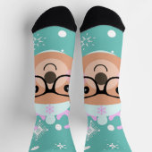 Scarf-Petten bril voor rendieren Sokken (Top)