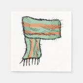 Scarf Sketch Mode Paper Napkins Servet (Voorkant)