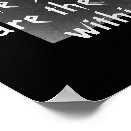 Scariest Monsters Edgar Allan Poe Quote Poster (Hoek)