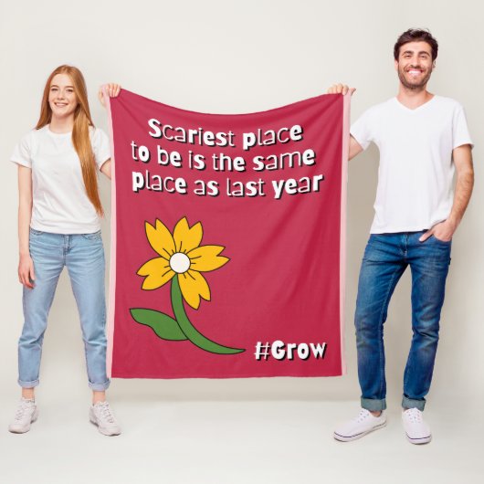 Scariest Place Is Staying the Same  Fleece Deken (In situ)