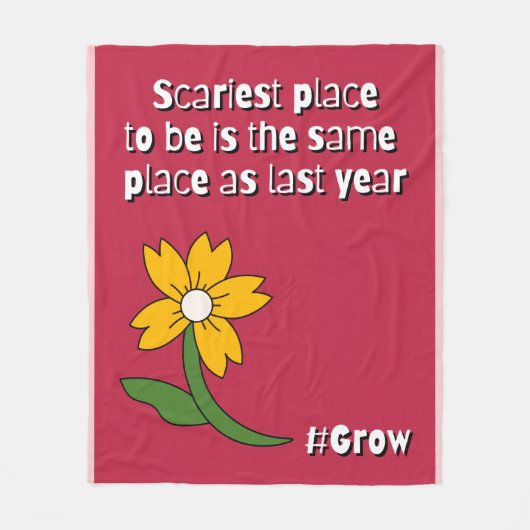 Scariest Place Is Staying the Same  Fleece Deken (Voorkant)