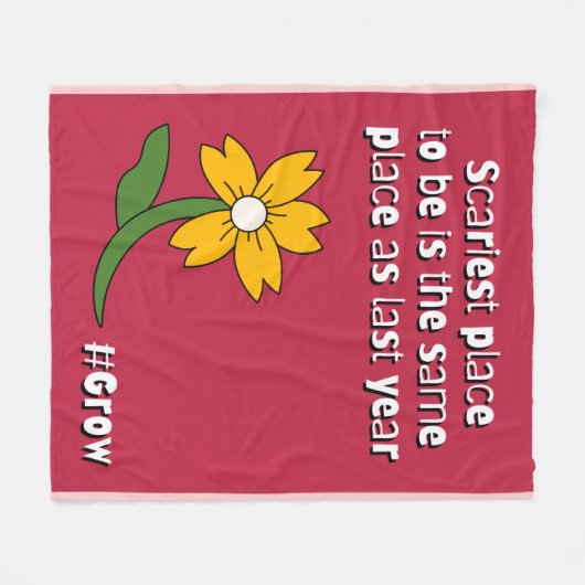 Scariest Place Is Staying the Same  Fleece Deken (Voorkant (Horizontaal))