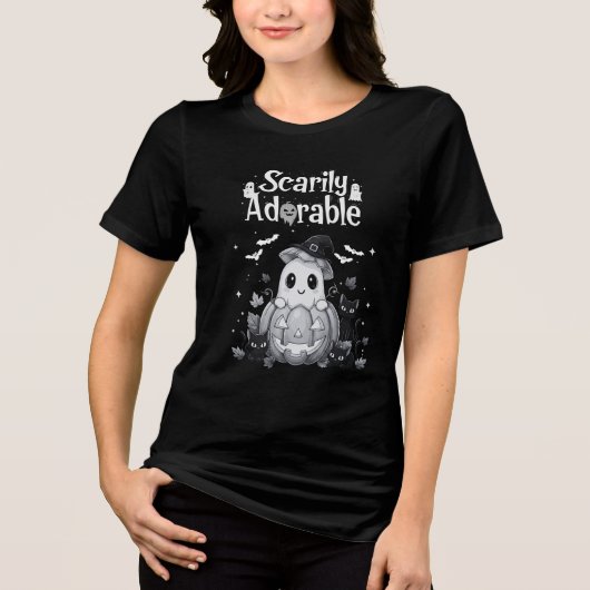 Scarily Adorable Tri-Blend Shirt (Voorkant)