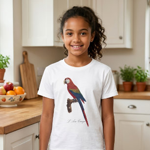 Scarlacroodara of Blauwgele Ara, Ara macao T-shirt