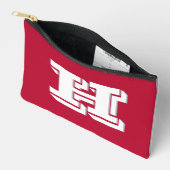 Scarlet and Gray Collegiate Color Style Monogram Etui (Open)