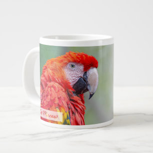 Scarlet Ara Psalm 91:4 KJV Grote Koffiekop