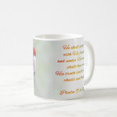 Scarlet Ara Psalm 91:4 KJV Koffiemok (Voorkant rechts)