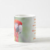 Scarlet Ara Psalm 91:4 KJV Koffiemok (Center)