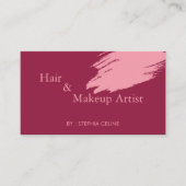 Scarlet Beauty Creations Haar en make-up Visitekaartje (Voorkant)