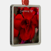 Scarlet Begonias Metalen Ornament (Rechts)