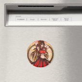 Scarlet Belly Dancer Magnet (Insitu (Vaatwasser))