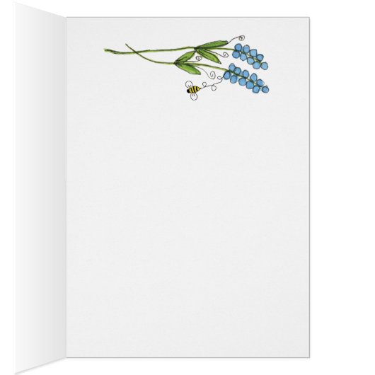 Scarlet Bloemen en Bijen in de tuin Blanco Note Ka (Binnen (Rechts))