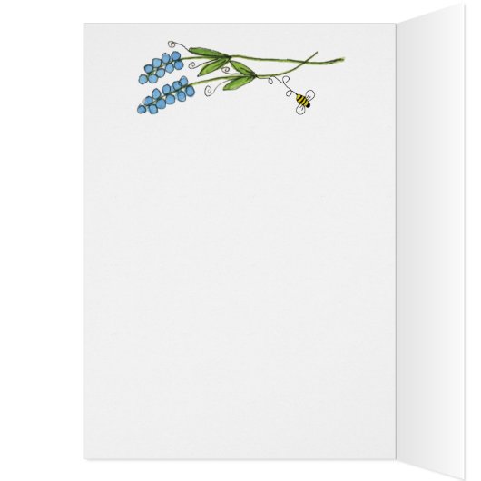 Scarlet Bloemen en Bijen in de tuin Blanco Note Ka (Binnen (Links))