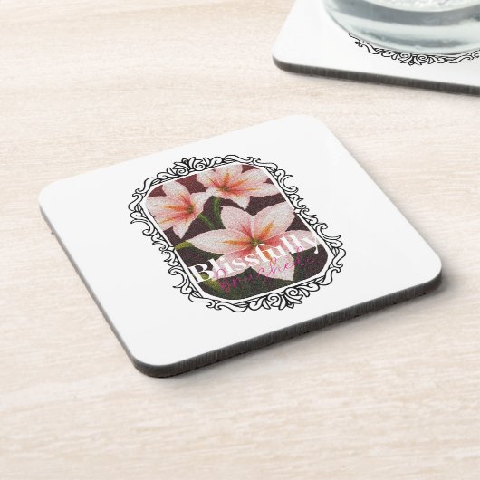 Scarlet Blossom Bier Onderzetter (Linkerzijde)