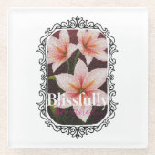 Scarlet Blossom Glazen Onderzetter (Voorkant)