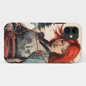 Scarlet Blossom Samurai Case-Mate iPhone Case (Achterkant (horizontaal))