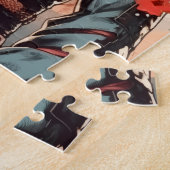 Scarlet Blossom Samurai Legpuzzel (Zijkant)