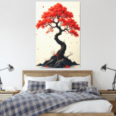 Scarlet Breeze Canvas Afdruk (Insitu (Slaapkamer))