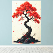 Scarlet Breeze Canvas Afdruk (Insitu (Houten vloer))