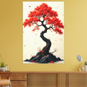 Scarlet Breeze Canvas Afdruk (Insitu (Woonkamer))