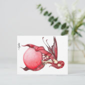 Scarlet Bubble Fairy Briefkaart (Staand voorkant)