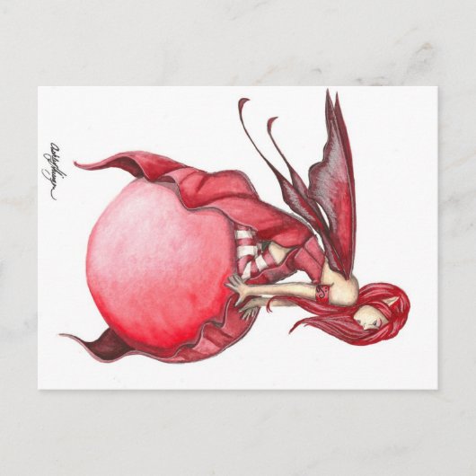 Scarlet Bubble Fairy Briefkaart (Voorkant)
