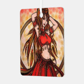 Scarlet buikdanser metalen ornament (Voorkant links)