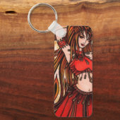 Scarlet buikdanser sleutelhanger (Voorkant)