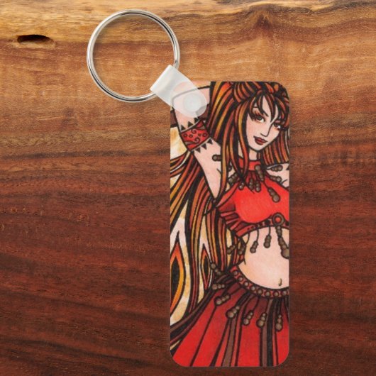 Scarlet buikdanser sleutelhanger (Voorkant)