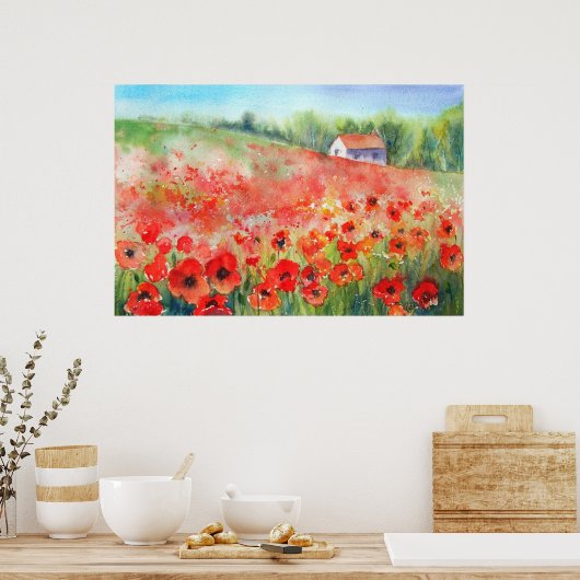 Scarlet Carpet Poster (Keuken)