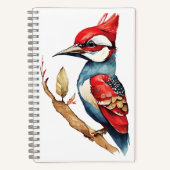 Scarlet Crest Woodpecker Notitieboek (Voorkant)