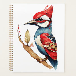 Scarlet Crest Woodpecker Planner
