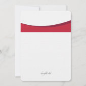 Scarlet Cross Afstuderen Invitation Kaart (Achterkant)