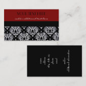 Scarlet Damask Visitekaartje (Voorkant / Achterkant)