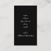 Scarlet Damask Visitekaartje (Achterkant)