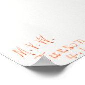 Scarlet Desert Globemallow Abriot Mallow Poster (Hoek)