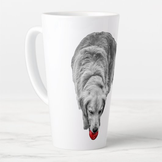 Scarlet Ember Gaze Latte Mok (Linkerhoek)