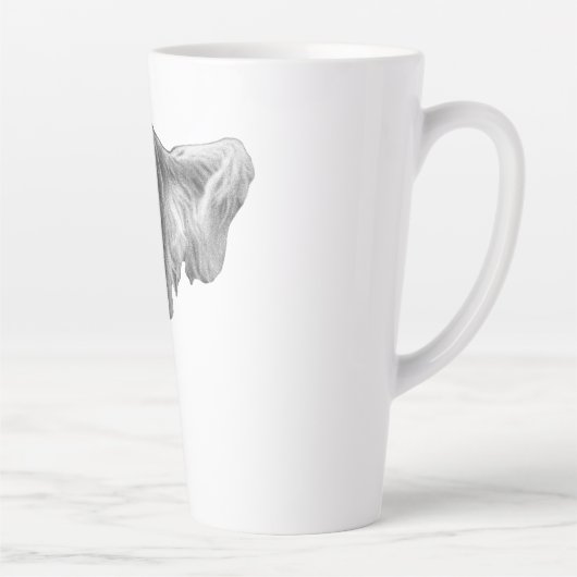 Scarlet Ember Gaze Latte Mok (Rechts)