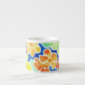  Scarlet en Gele Nasturtia Espresso Mok (Voorkant)