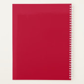 Scarlet en Gray School Pride Kleur Stijl Monogram Planner (Achterkant)