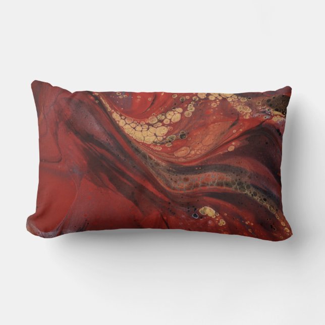 Scarlet Expressions Throw Pillow Kussen (Voorkant)