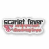 Scarlet Fever medisch onderzoek Sticker (Voorkant)