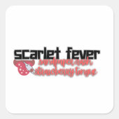 Scarlet Fever medisch onderzoek Vierkante Sticker (Voorkant)