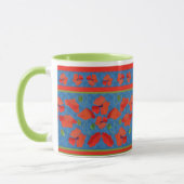 Scarlet Field Poppies Border Ringer Coffee Mok (Links)